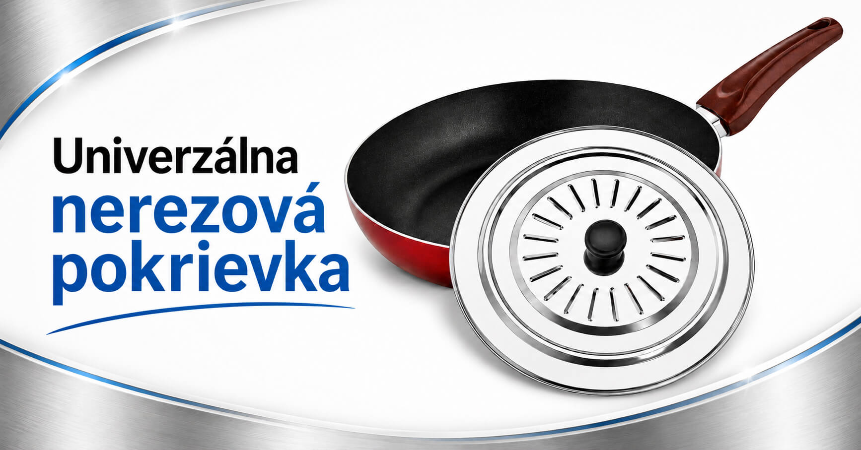 Nerezové pokrievky proti striekaniu 26–32 cm