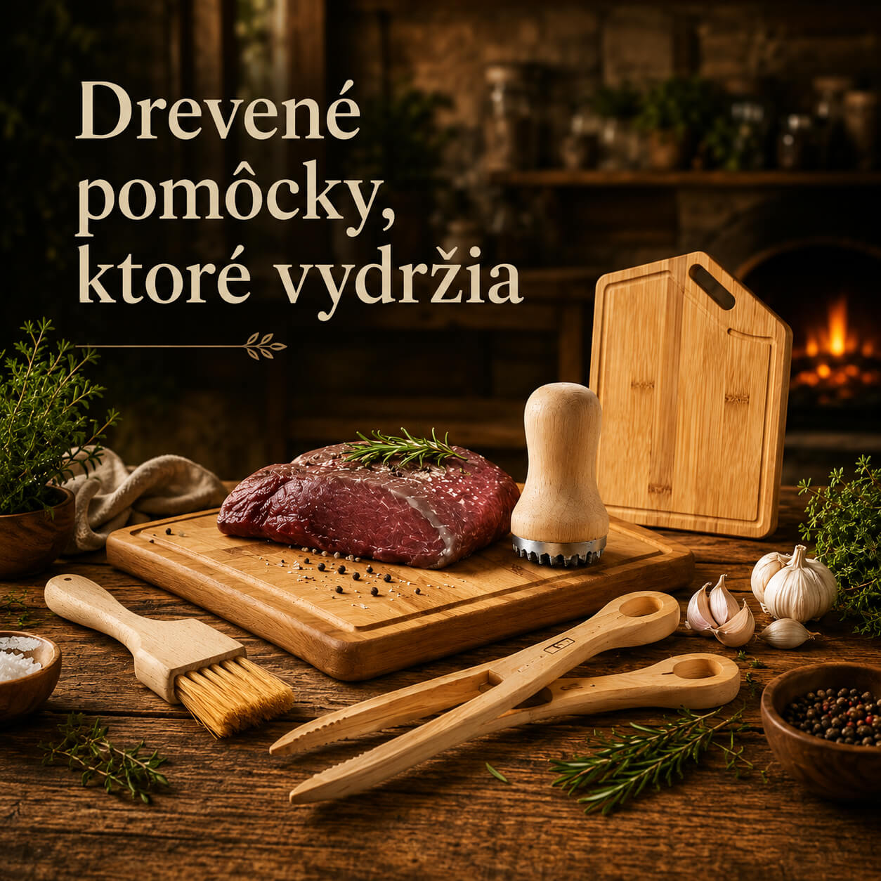 Drevo v kuchyni: 10 poctivých pomôcok, ktoré ti zjednodušia varenie aj grilovačku