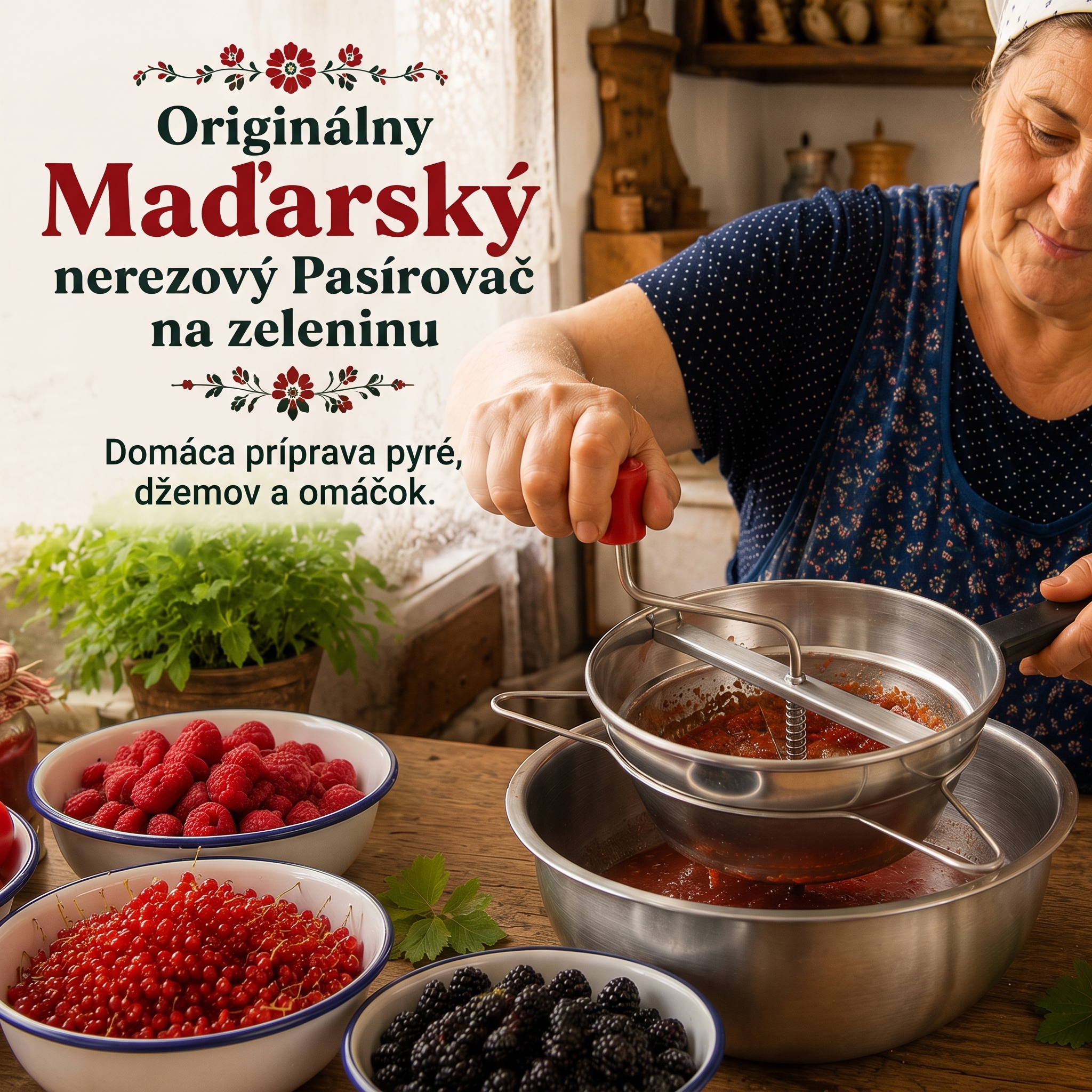 Jeden pasírovač, tri sitá a vôňa domácej úrody v každom pohári