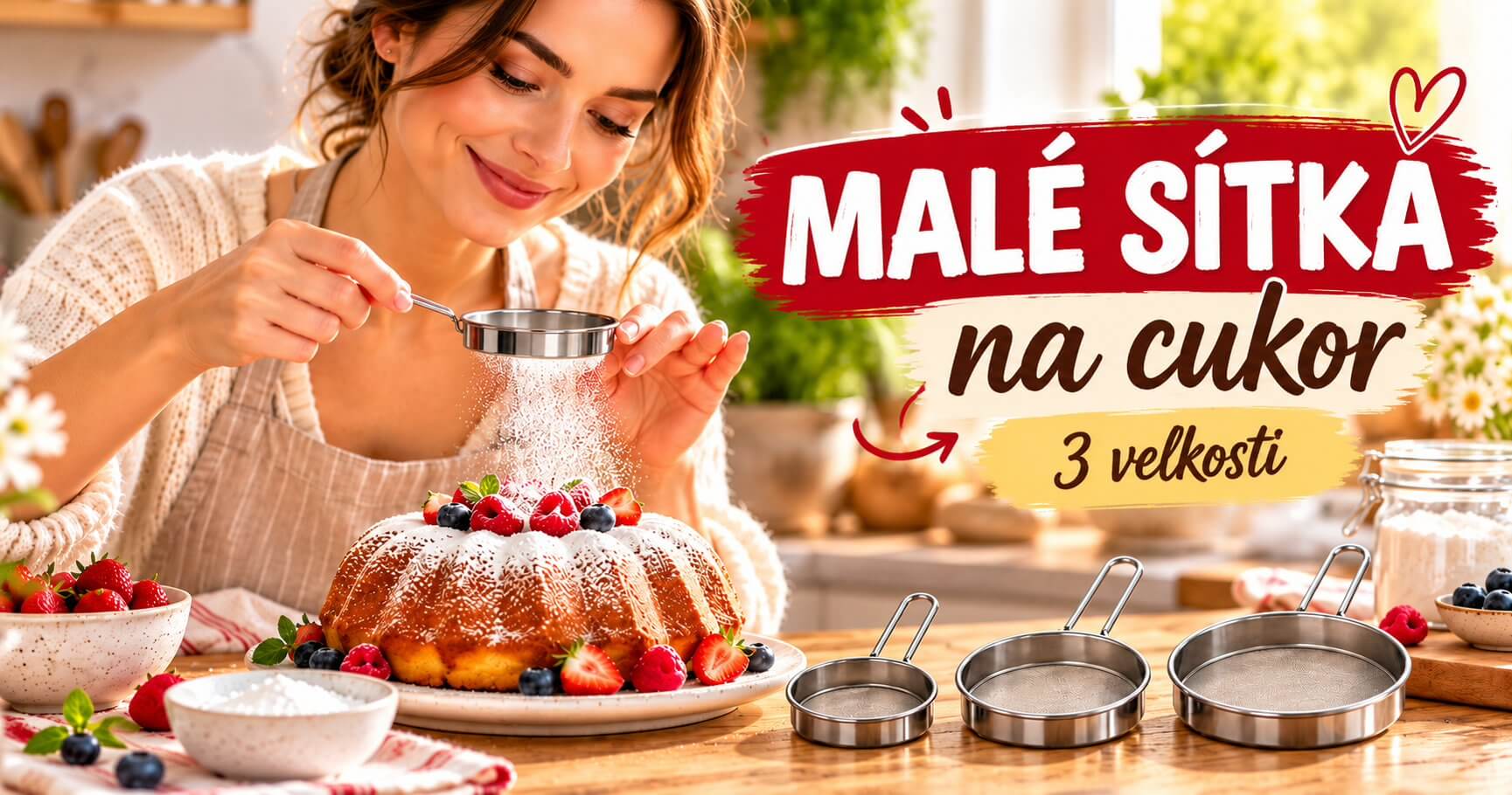 🎄❤️ Keď kuchyňa vonia Vianocami: malé nerezové sitká, ktoré dodajú koláčom posledný sladký dotyk