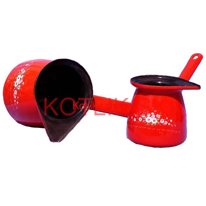 Smaltovaný hrnček 0,5 L DEKO