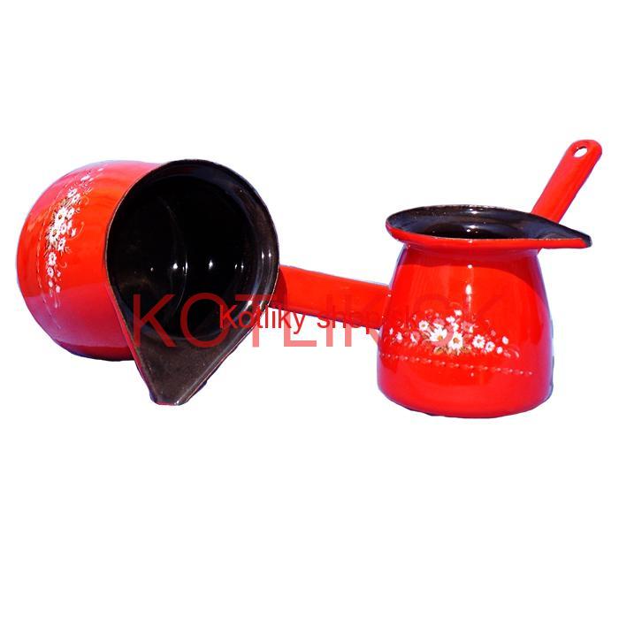 Smaltovaný hrnček 0,5 L DEKO