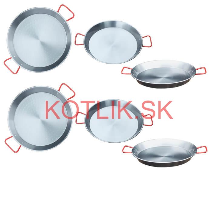 Paella Tapas catering 22 cm – 6 ks oceľových panvic