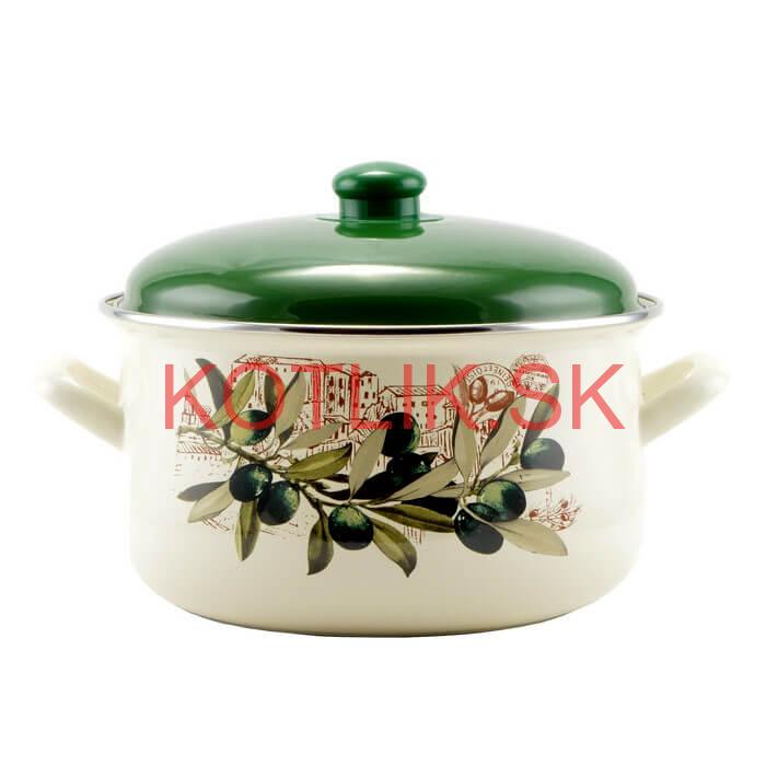 Smaltovaný kastról s pokrievkou 1,8 L levanduľa