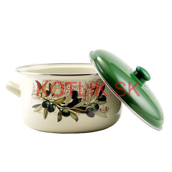 Smaltovaný kastról s pokrievkou 1,8 L levanduľa