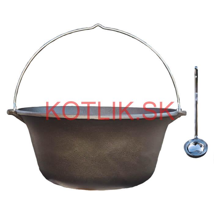 Liatinový kotlík 14,5 L + antikórová naberačka