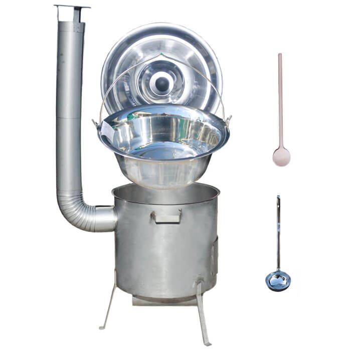 Nerezový kotlík 20 L (1,2 mm) INOX, zosilnená vysoká nerezová kotlina 42 cm KOMFORT