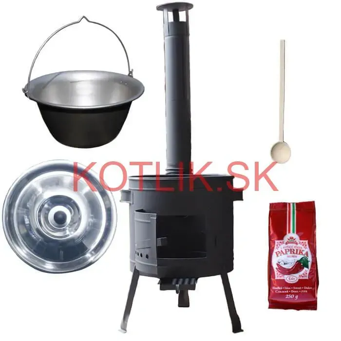 Nerezový kotlík 20 L (1,5 mm) + hrubostenná (1,5 mm) žiaruvzdorná kotlina BALKY STRONG 42 PLUS 600