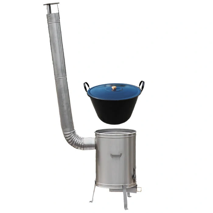 Guláš pre 40–60 ľudí – LUX kotlíkový set 50 L (nerezová kotlina)