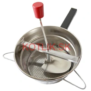 Pasírovač ORIGINAL z nehrdzavejúcej ocele – 3 výmenné sitá