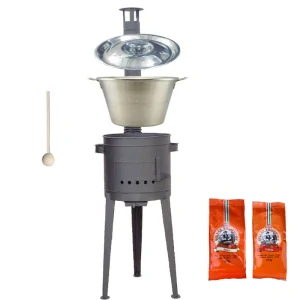 Nerezový kotol 40 L + vysoká kotlina 47 cm (2,0 mm) HODO Plus 600 + paprikové korenie na guláš