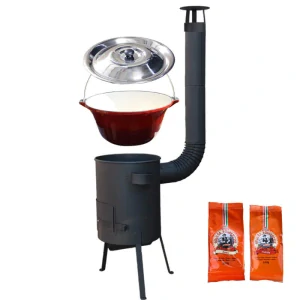 Liatinový kotlík so smaltovanou úpravou 22 L + žiaruvzdorná kotlina 42 PLUS 600 4 MM + paprikové korenie na guláš - MIX 100 g