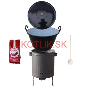 Smaltovaný kotol 70 L + hrubostenná kotlina 53 cm (2 mm) STRONG PLUS 600 + sladká paprika 250 g
