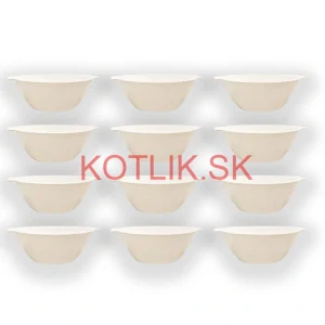 Sada 12 ks: Plastová miska na fajnový kotlíkový guláš a polievky – 500 ml