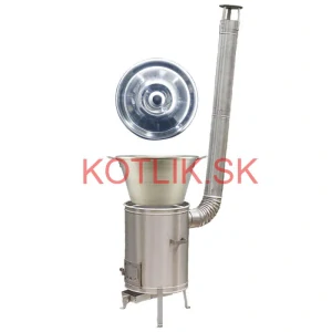 Guláš pre 30–40 ľudí – LUX nerezový kotlíkový set 40 L s nerezovou kotlinou