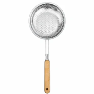 Hliníkové sitko 20 cm s drevenou rúčkou – dĺžka 43 cm