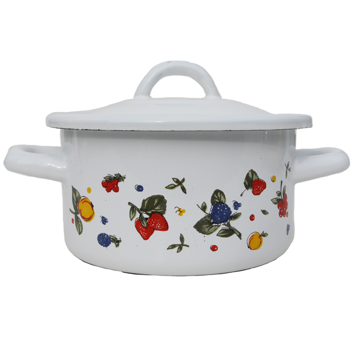 Smaltovaný kastról 14 cm (ovocie)