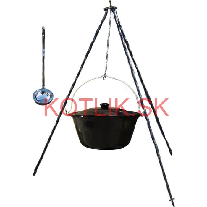 Smaltovaný kotlík 20 L+ pokrievka + stojan