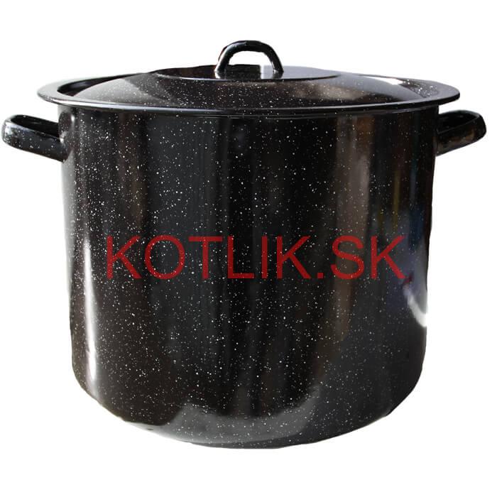 Smaltovaný hrniec s pokrievkou 27 L