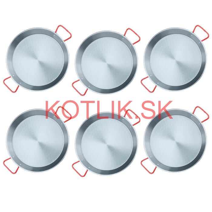 Paella Tapas catering 24 cm – 6 ks oceľových panvic