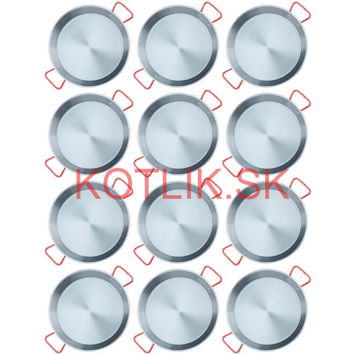 Paella Tapas catering 20 cm – 12 ks oceľových panvic