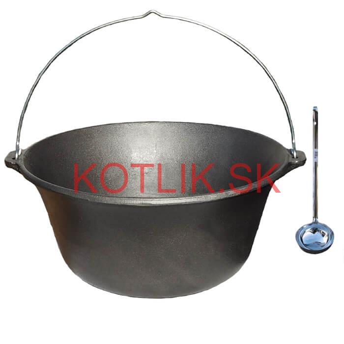 Liatinový kotlík 14,5 L + antikórová naberačka
