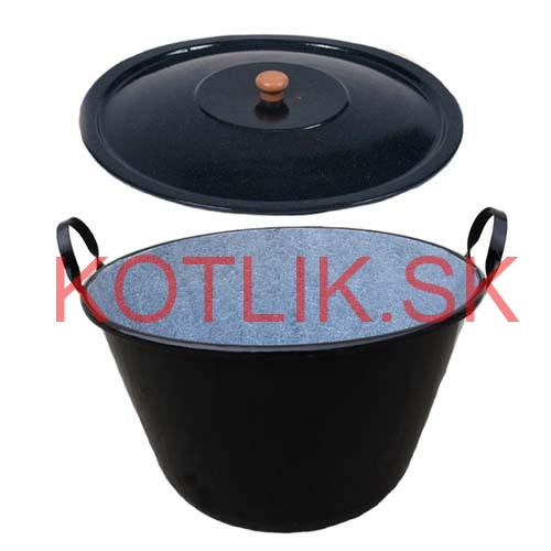 Kotol na zabíjačku smaltovaný 60 L + pokrievka