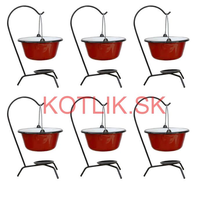 Servírovacia súprava SMALT RED 6 ks