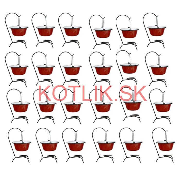 Servírovacia súprava SMALT RED 24 ks