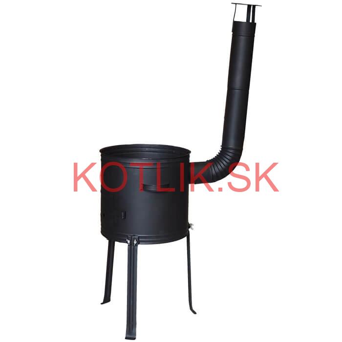 Kotlina 42 cm, vysoká + žiaruvzdorná farba Plus 700