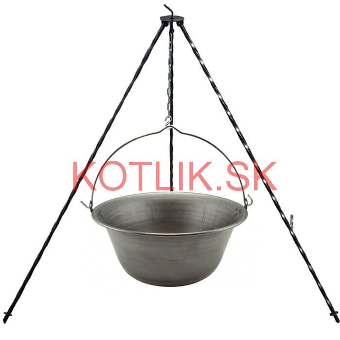 Železný kotlík 20 L (0,75 mm) + trojnožka 1,2 m