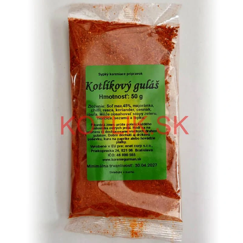 Kotlíkový guláš - pikantná zmes korenia 50 g