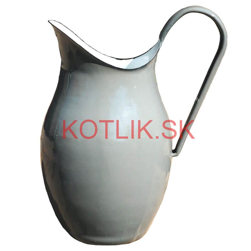 Smaltovaná krhla 2 L ŠEDÁ