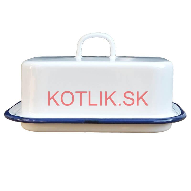 Smaltovaná maselnička - biela