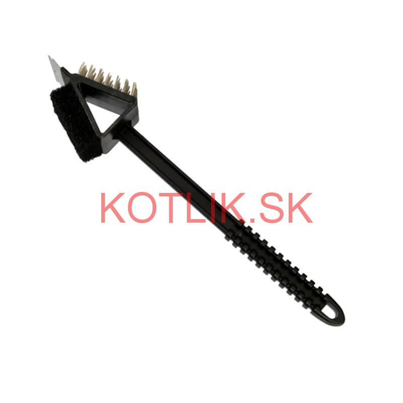 Kefa so škrabkou a hubkou na gril 3 v 1