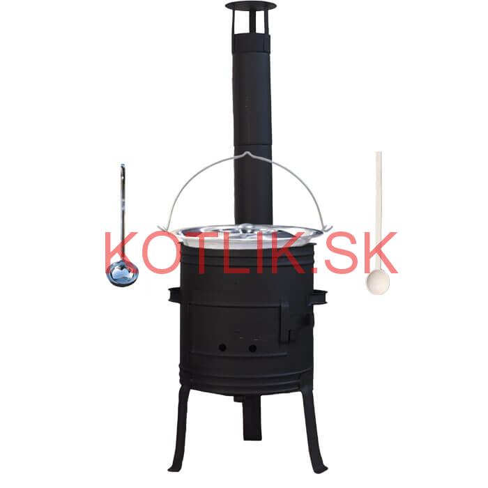 Nerezový kotlík 10 L (1,2 mm) INOX + žiaruvzdorná kotlina 33 cm PLUS 700