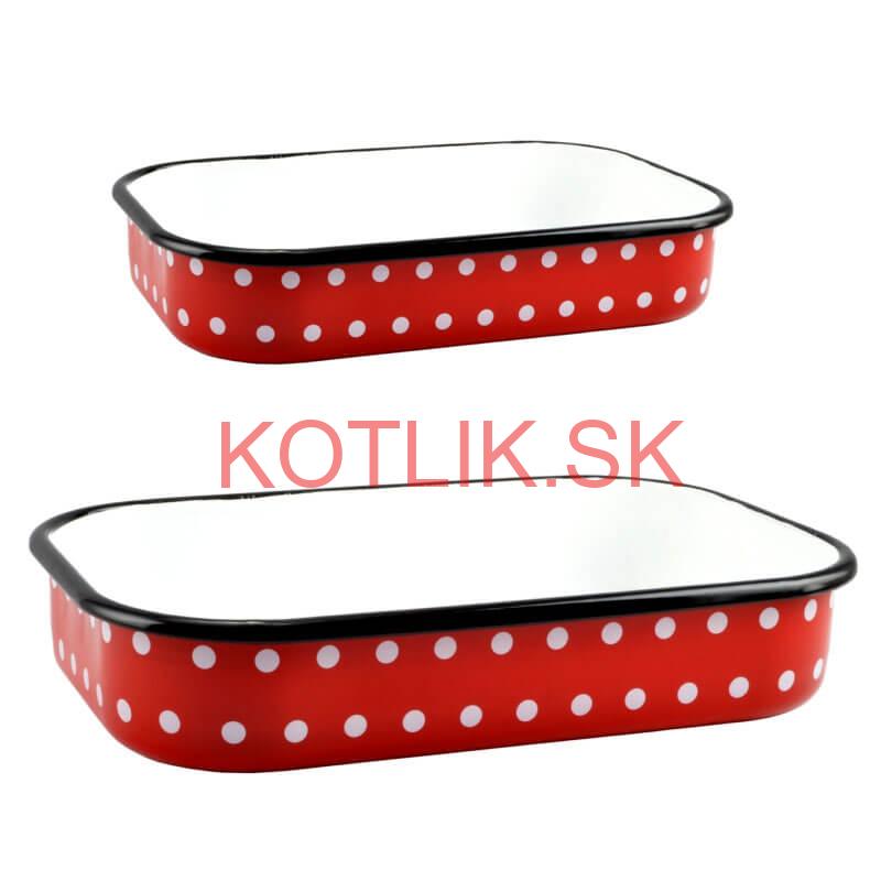 Smaltovane pekáče DECOR 2 ks