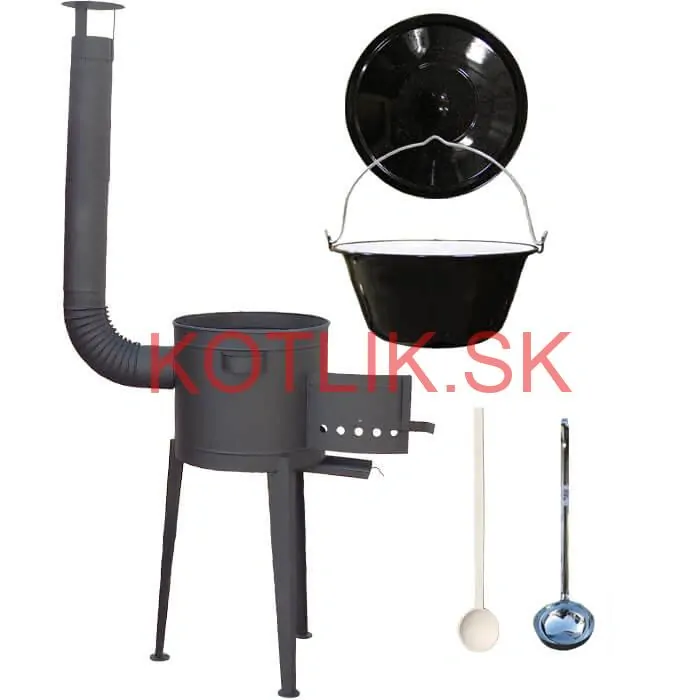 Smaltovaný kotlík 25 L (1,2 mm) + vysoká kotlina (1,5 mm) HODO 42 PLUS 600