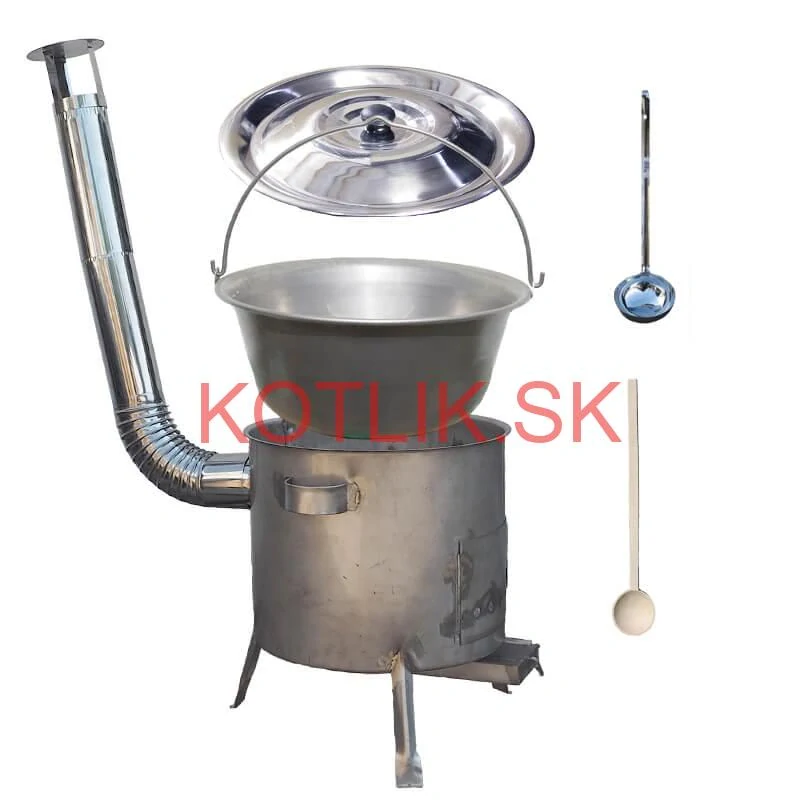 Nerezový kotlík 30 L (1,5 mm) + nerezová kotlina 45 cm (1,5 mm) STRONG CLASSIC