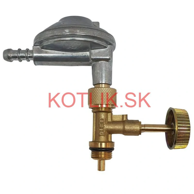 Regulátor tlaku plynu pre 2 kg PB fľašu + hadica a ventil