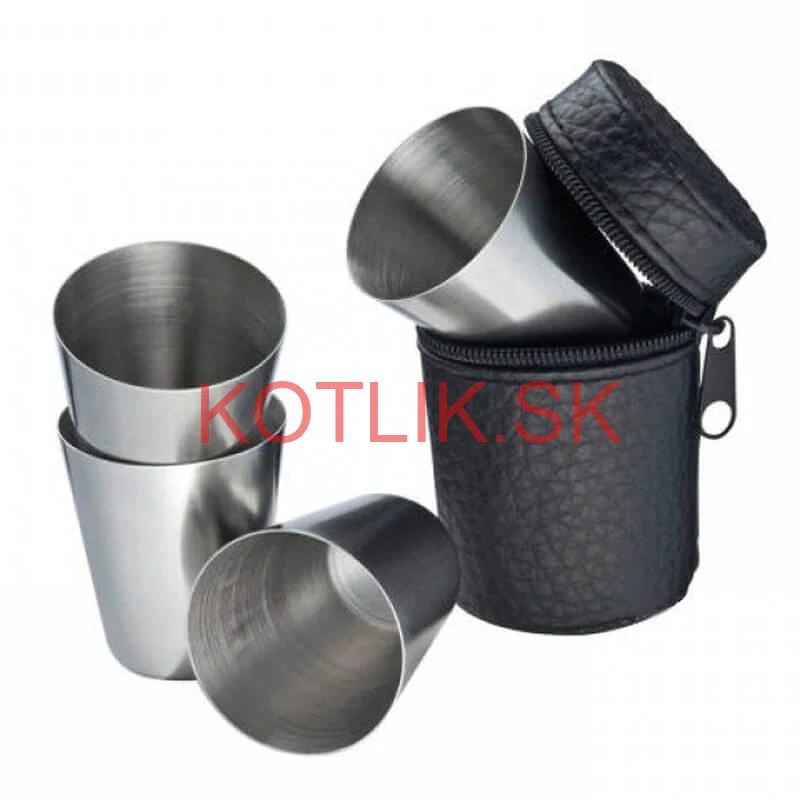 Turistické poháre v puzdre 4 ks 1,5 dl 4 ks