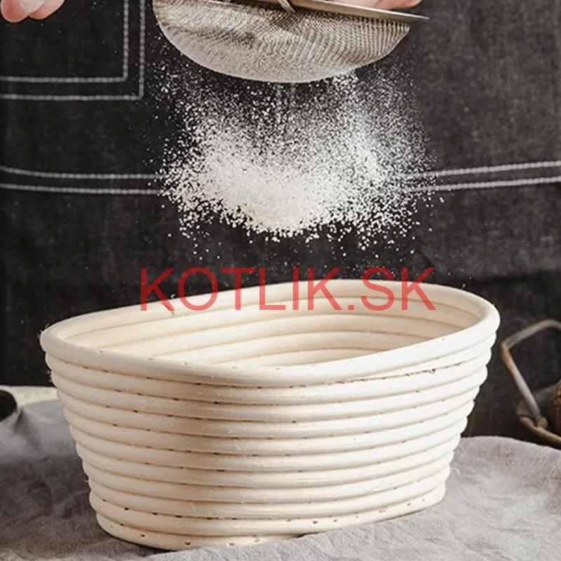 Ratanová miska na kysnutie chleba – oválna