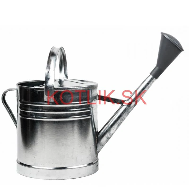 Pozinkovaná krhlica s ružicou 12 l (plechová)