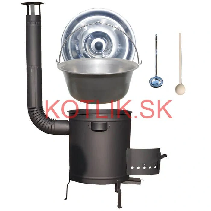 Nerezový kotlík 15 L (1,5 mm) + hrubostenná (1,5 mm) a žiaruvzdorná kotlina 36 PLUS 600