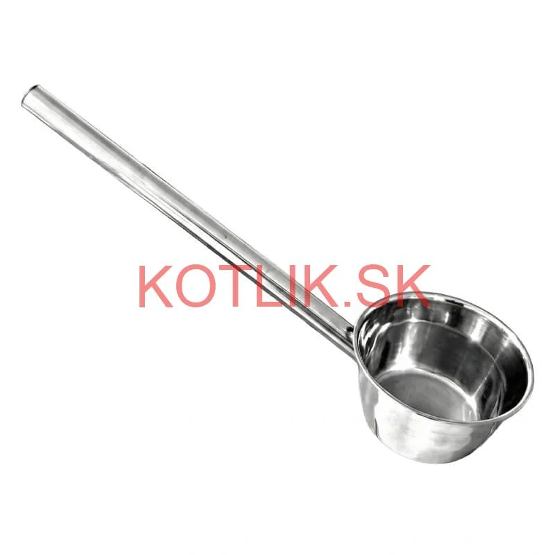 Nerezová naberačka na vodu 12 cm s dlhou rúčkou – pevná a praktická
