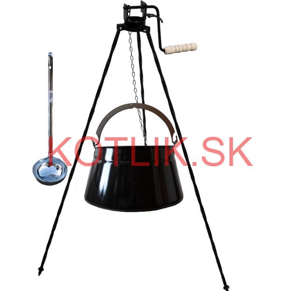 Kotlík na ryby 10 L + trojnožka s kladkou