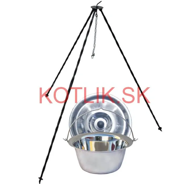 Nerezový kotlík 10 L INOX + pokrievka + stojan CLASSIC