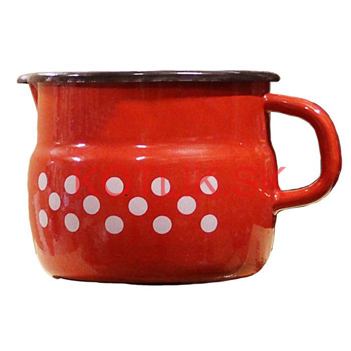 Smaltovaný hrnček s výlevkou 1 L