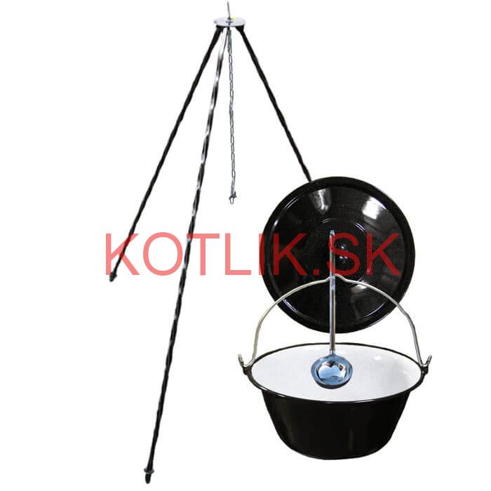 Smaltovaný kotlík 20 L+ pokrievka + stojan