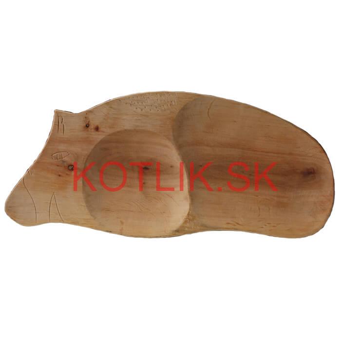 Servírovací drevený podnos Prasiatko